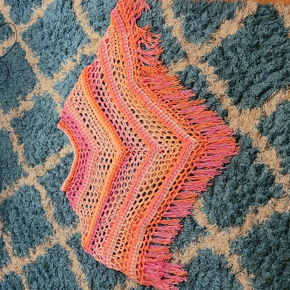 Hot pink Poncho